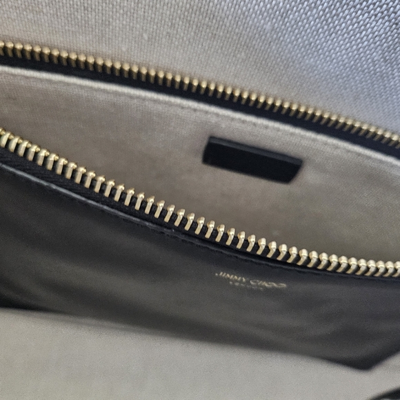 DIVORCE SALE! Jimmy Choo Nine2Five Studded Leather East-West Tote Bag - Picture 8 of 16